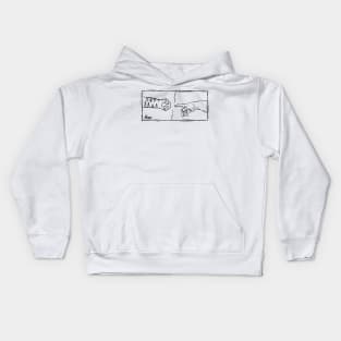 The Creation Of Cat Paws Kids Hoodie